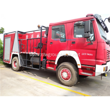 HOWO 4X4 forest use 5ton water fire truck